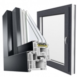 serramento in PVC con fibra di vetro