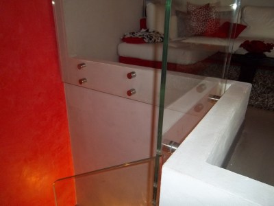 parapetto in vetro sistema di fissaggio