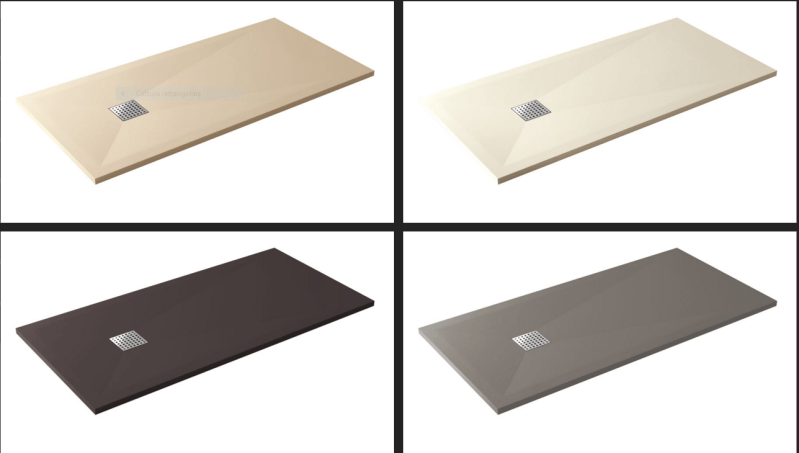 alcuni colori del piatto doccia