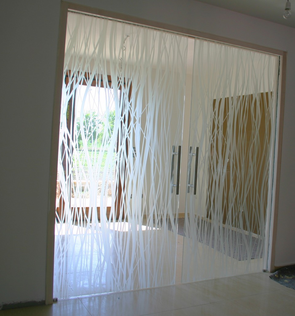 porta scorrevole in vetro divisioria