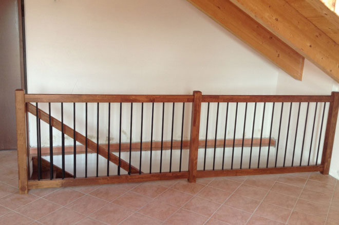 balaustra in legno