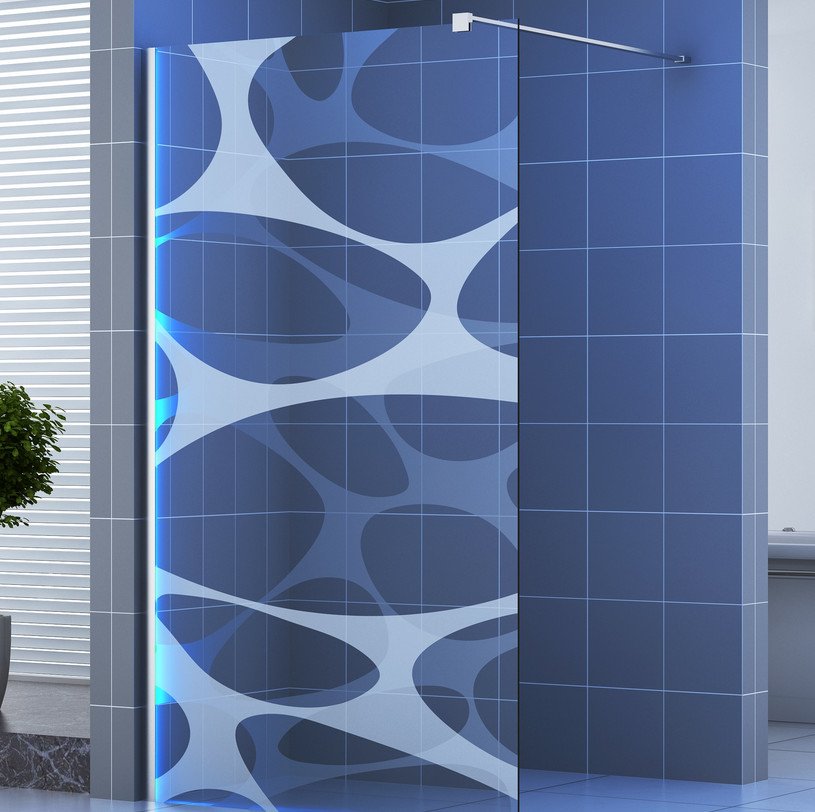 box doccia vetro led