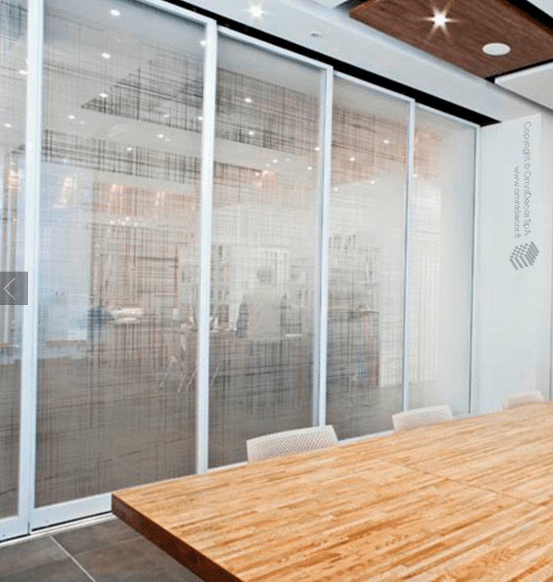 porta in vetro divisoria e scorrevole