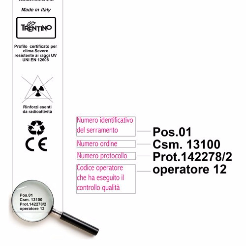 spiegazione di come funziona l'etichetta sui serramenti in pvc