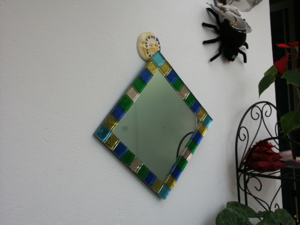 specchio con tessere