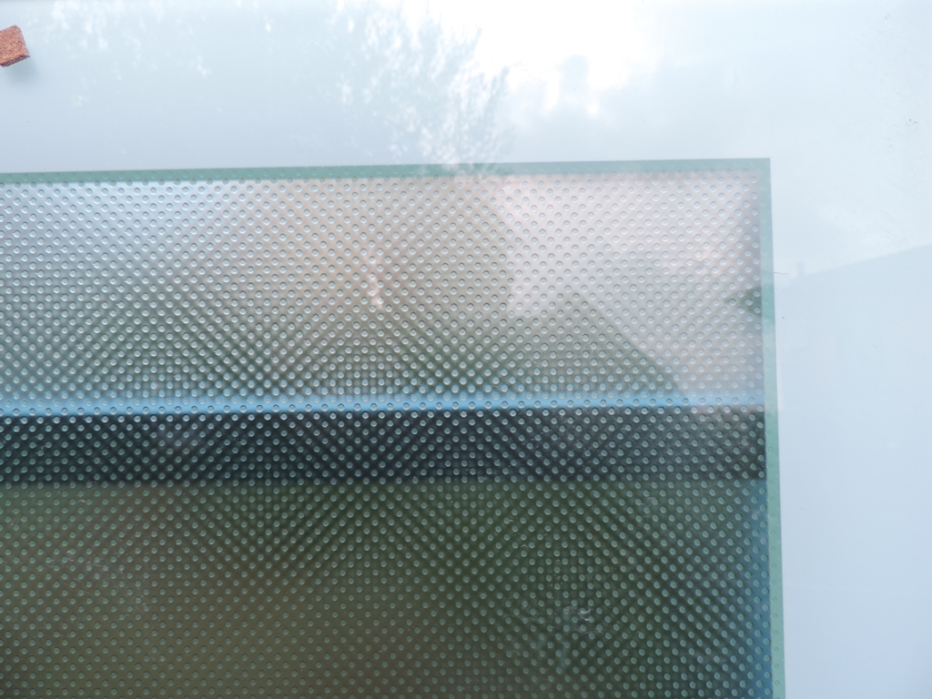 vetro antiscivolo smaltato all'interno dell'assemblaggio