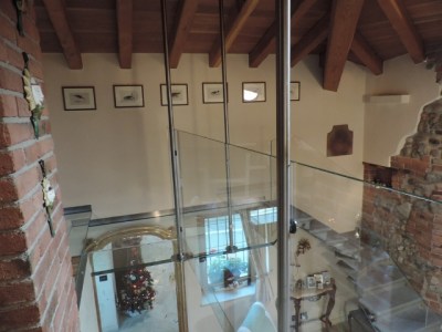 balaustra in vetro per balcone in vetro 