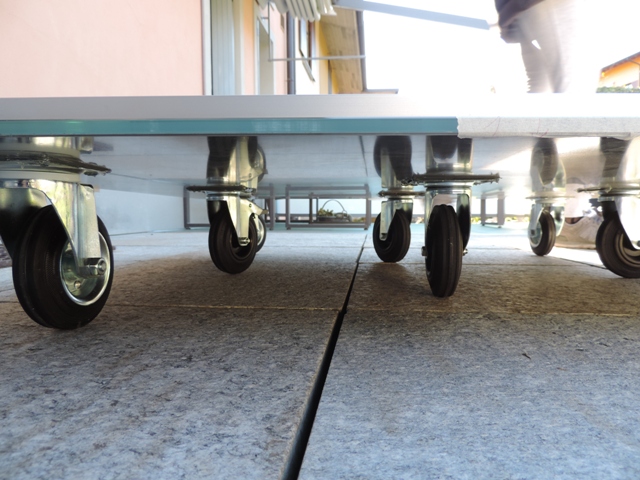 supporto mobile per teca in vetro 