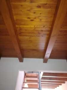 soppalco esistente da forare nelle dimensioni necessarie per il lucernario