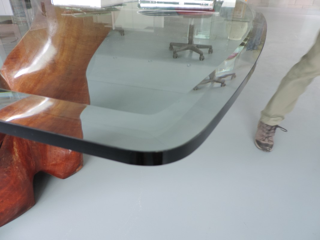 bisellatura tavolo in vetro 